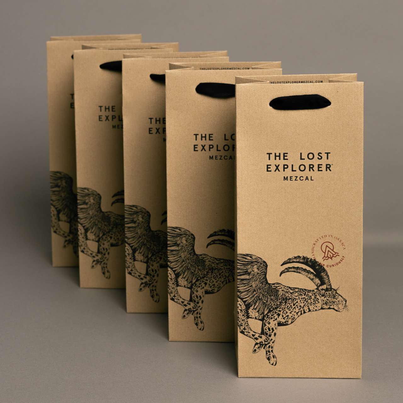 COTTON RIBBON HANDLE LUXURY KRAFT PAPER BAGS