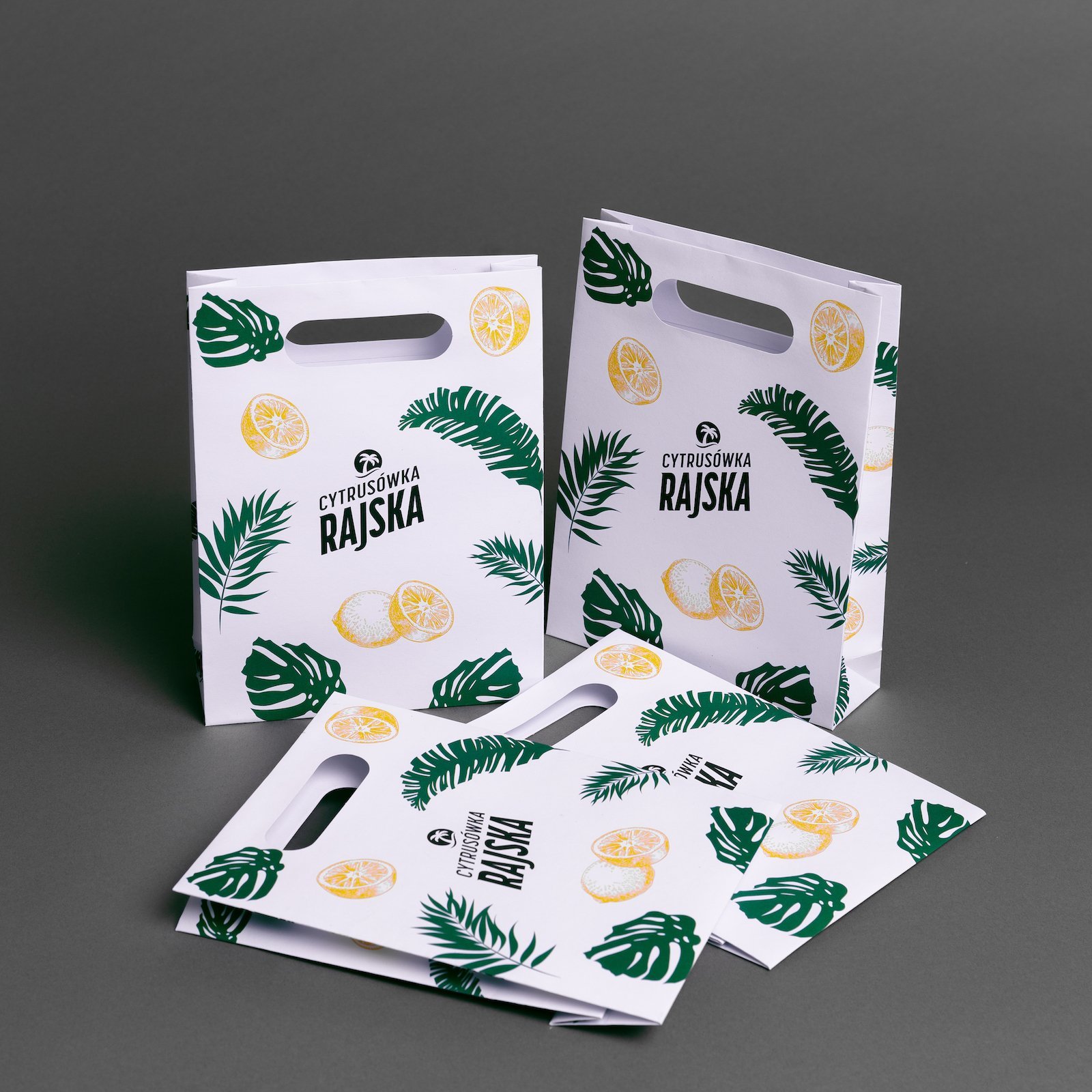 RETAIL WHITE KRAFT PAPER BAGS